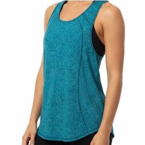 Lululemon Sculpt Tank in Foli Manifesto Bali Breeze Tofino Teal
